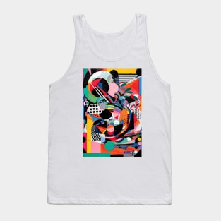 Memphis Pattern 90s Vintage - Trendy Art Print, Clothing, and Decor Tank Top